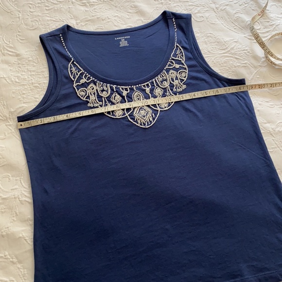 LANDS’ END Beaded Tank - Picture 7 of 10